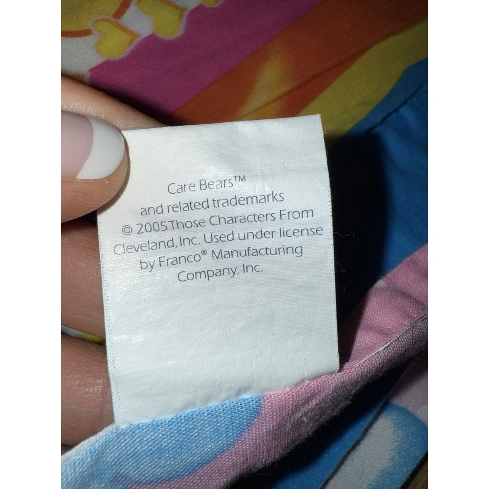 Vintage Care Bears Twin Flat & Fitted Sheet One‎ Standard Pillow Case 2005